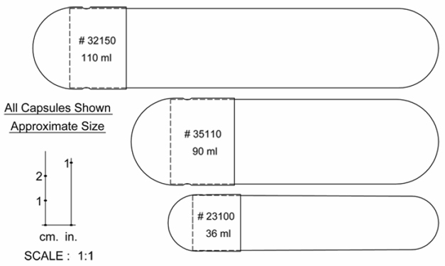 Empty Capsule Size Chart